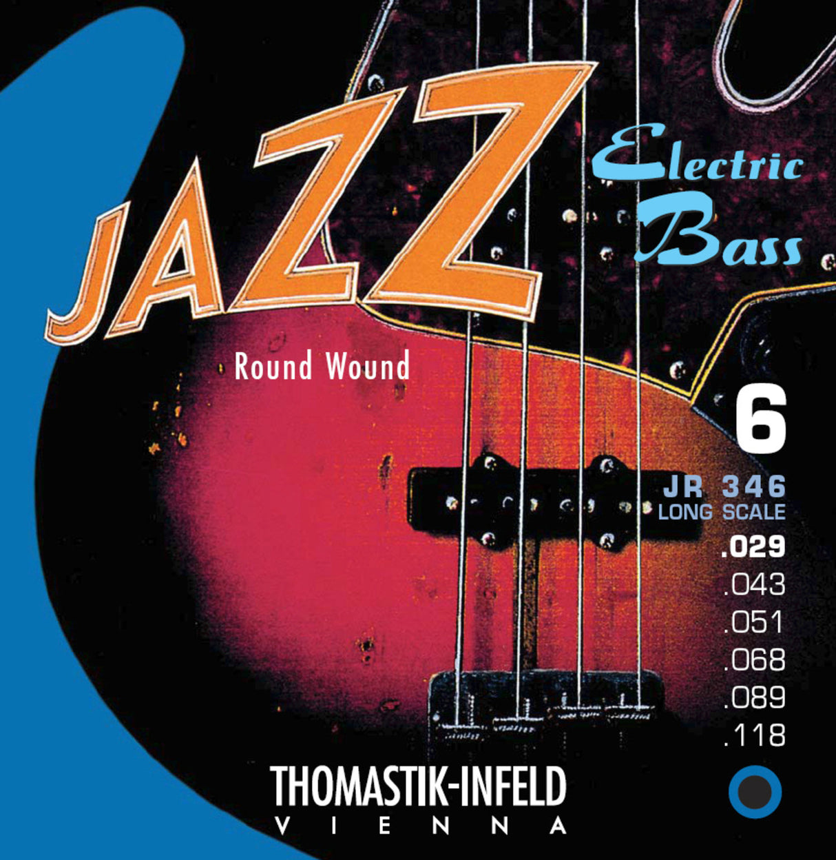Thomastik-Infeld E-Bass Strings Jazz Bass series nickel round wound roundcore - set 6-string (JR346)