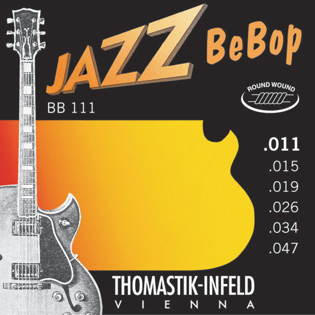 Thomastik-Infeld Strings for E-guitar Jazz BeBob series nickel round wound - Set 011rw (BB111)
