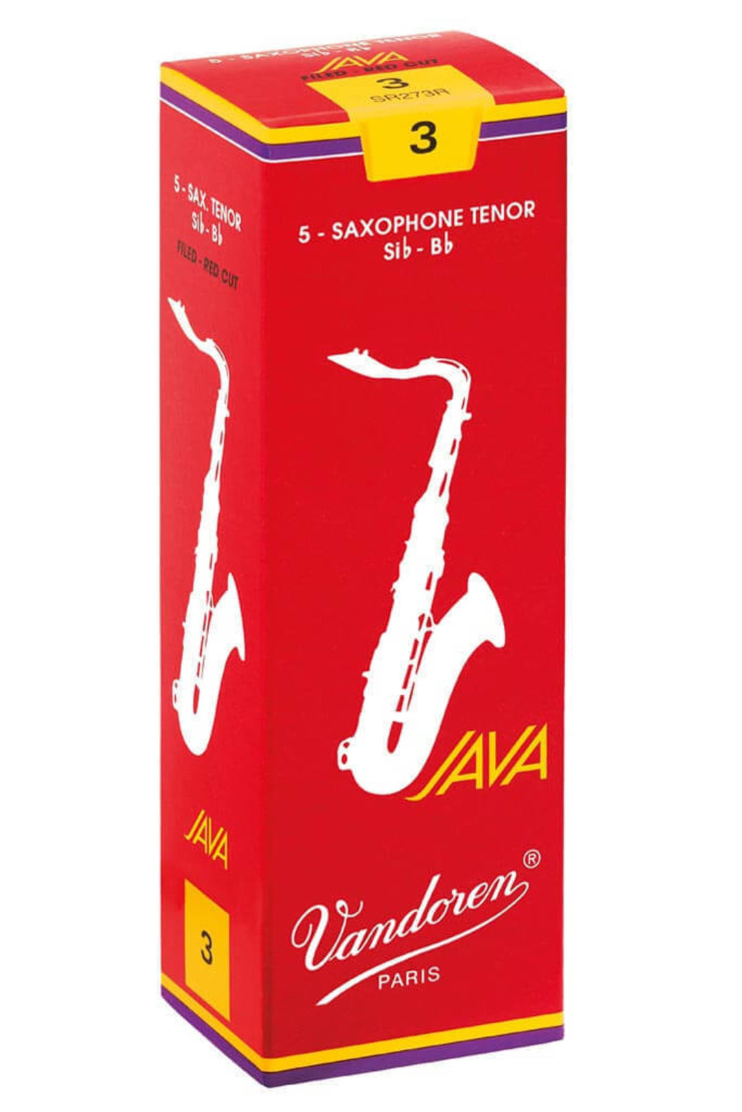 Vandoren Reeds Tenor Saxophone Java Filed Red - 1
