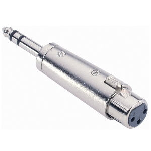 Adapter Audio Stik 6.3 mm Jack Stereo Han til XLR Hun