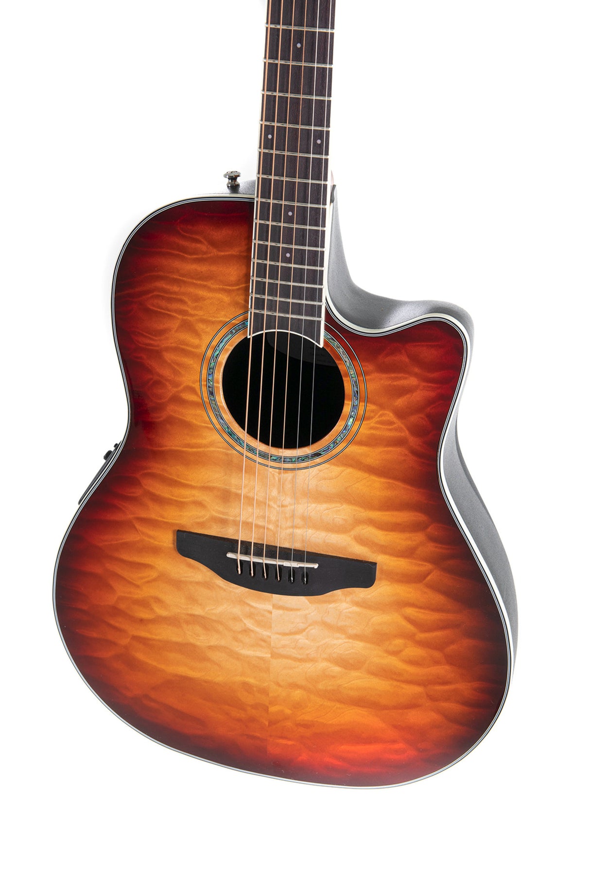 Ovation E-Acoustic Guitar Celebrity Standard Plus Mid Cutaway - Cognac Burst Gloss (CS24X-7C-G)
