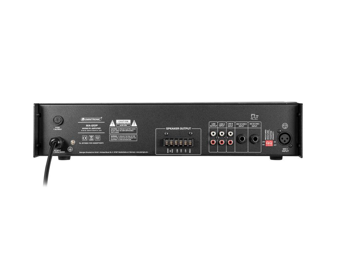 OMNITRONIC MA-120P PA Mixing Amplifier