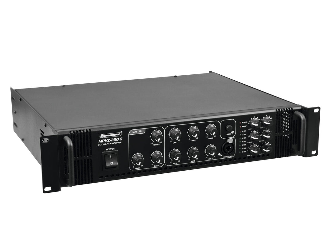 OMNITRONIC MPVZ-250.6 PA Mixing Amplifier