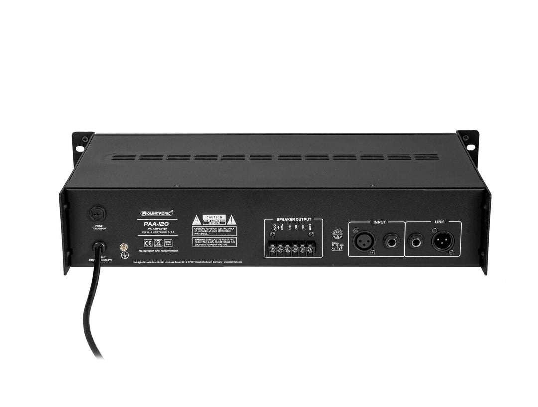 OMNITRONIC PAA-120 PA Amplifier