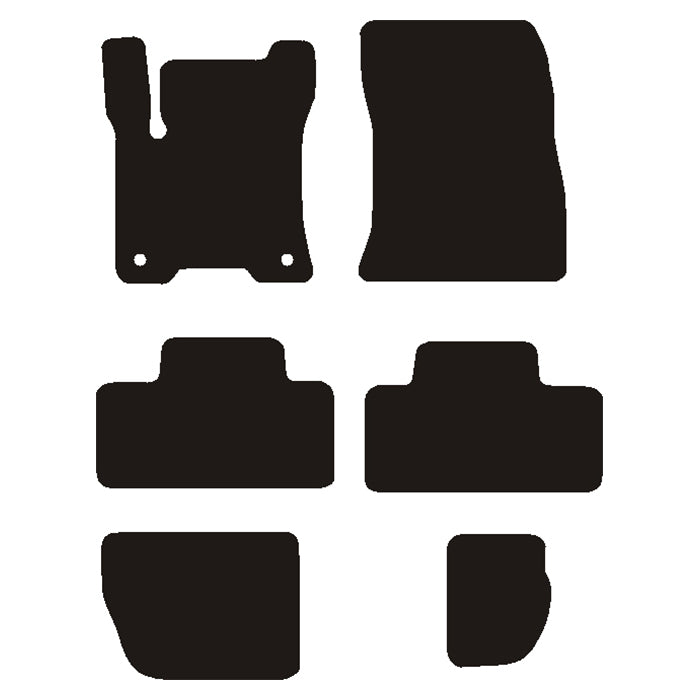 Velourmåtter Mercedes EQB (X243) 2021-