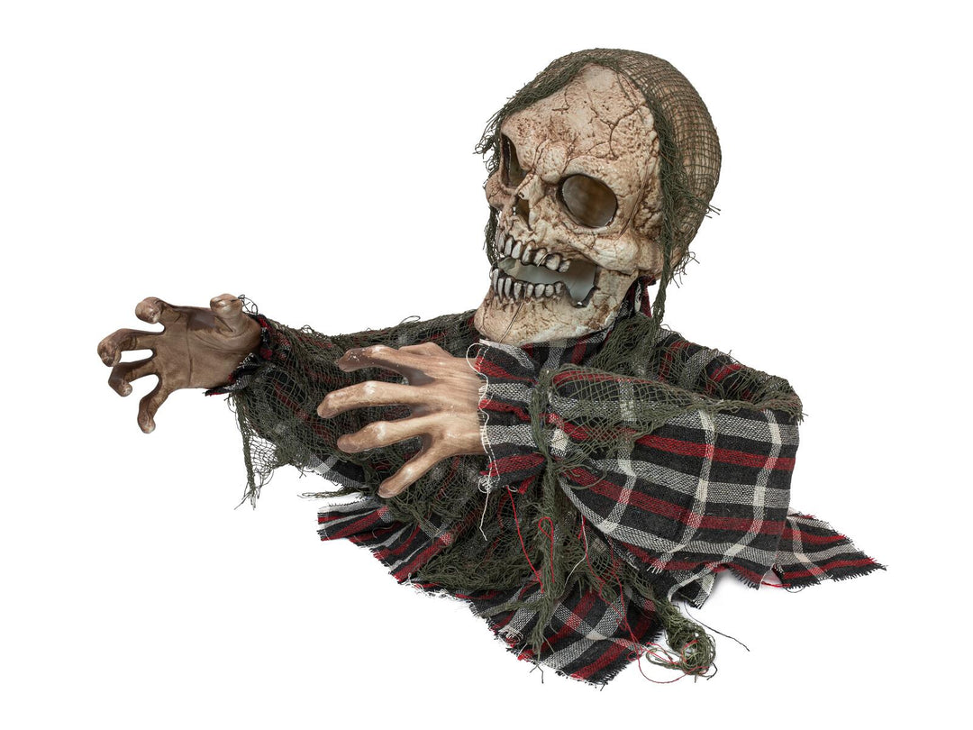 Halloween skeletmonster fra jorden, animeret, 45 cm