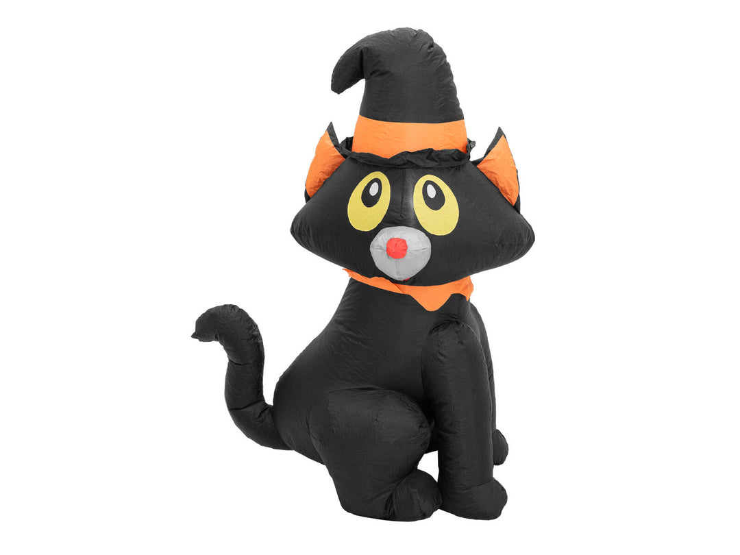 Halloween oppustelig figur kat, 125 cm