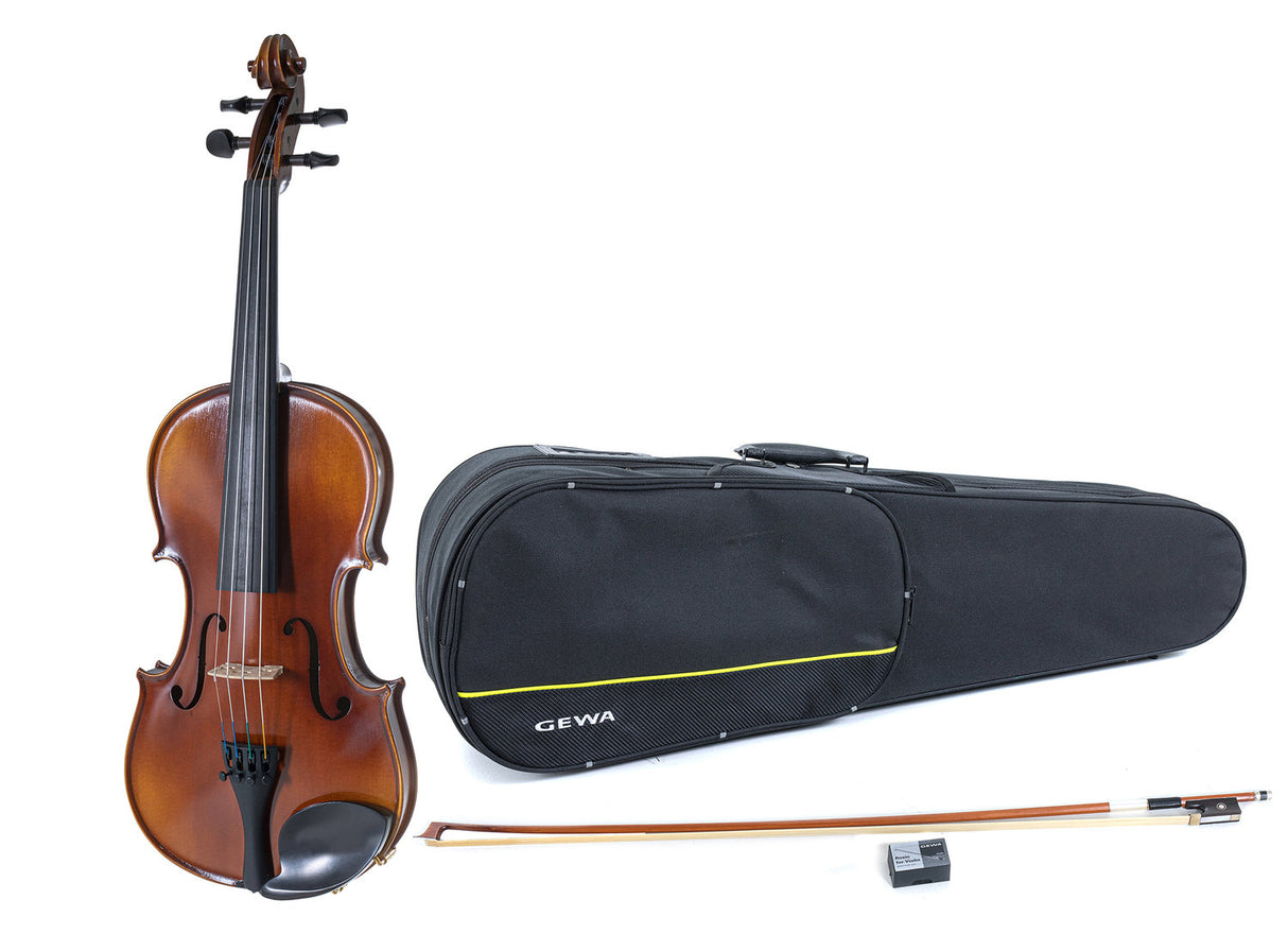 GEWA Violin Allegro - 4/4 lefthand (Set up with Wittner fine tuning tailpiece incl. shaped case, Massaranduba bow, Larsen Aurora strings)