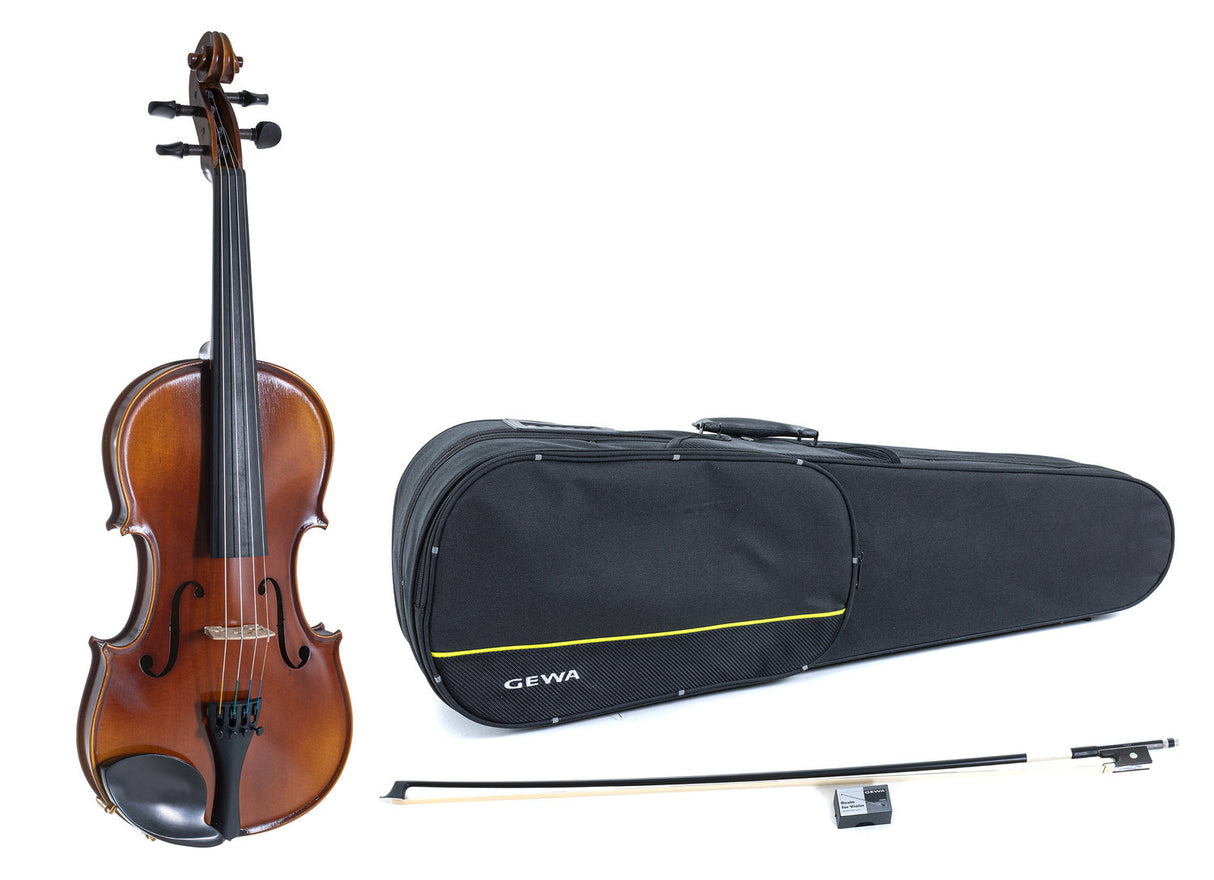 GEWA Violin Allegro - 4/4 (Set up with Wittner fine tuning tailpiece incl. shaped case, carbon bow, Larsen Aurora strings)