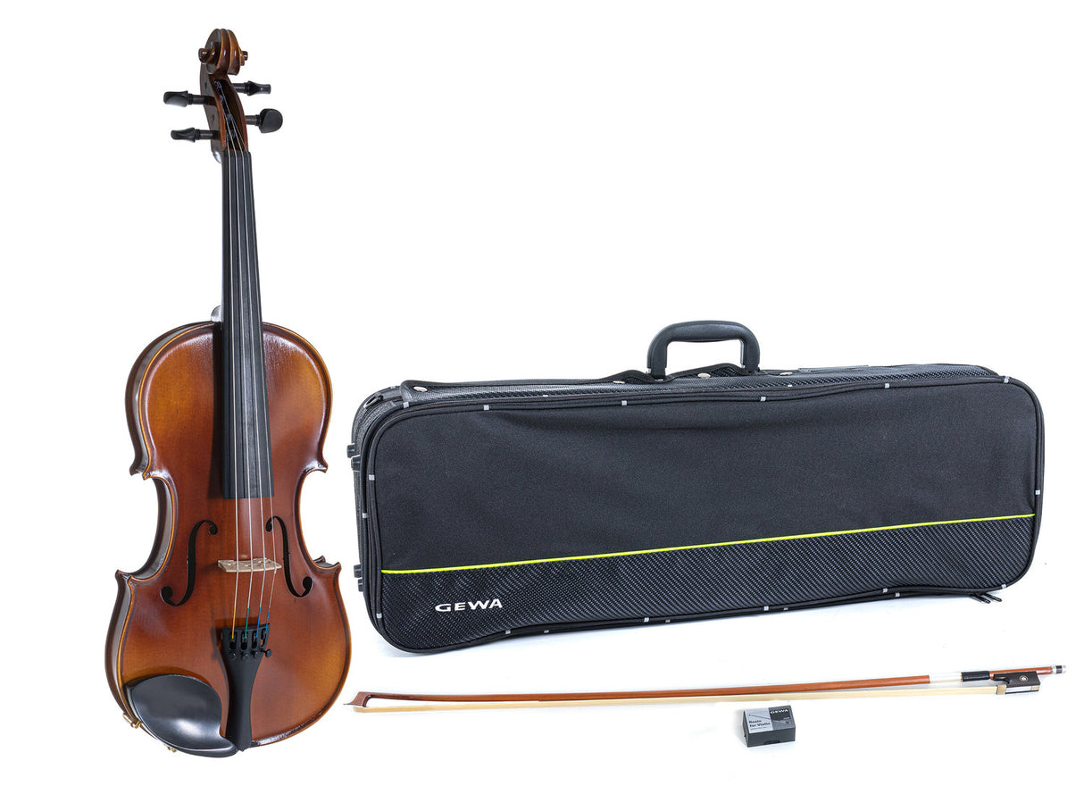 GEWA Violin Allegro - 1/4 (Set up with Wittner fine tuning tailpiece incl. violin case, Massaranduba bow, Larsen Aurora strings)