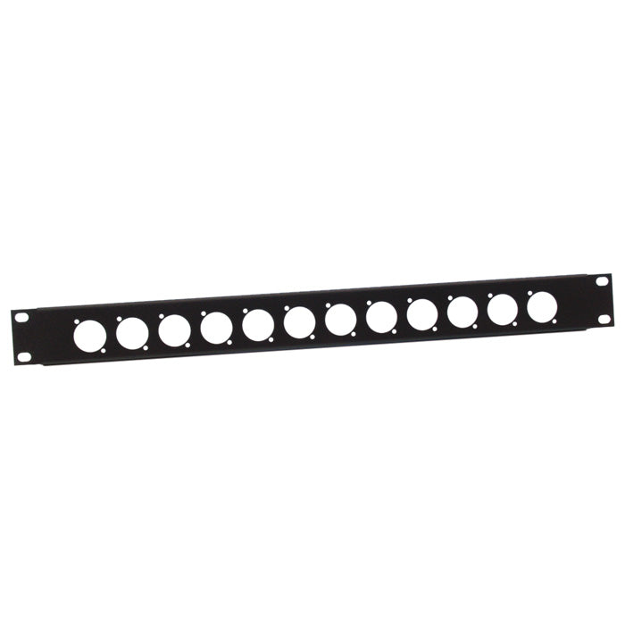 Adam Hall 872213 U-formet Rack Panel 1 Unit til 12 D-Type Chassis