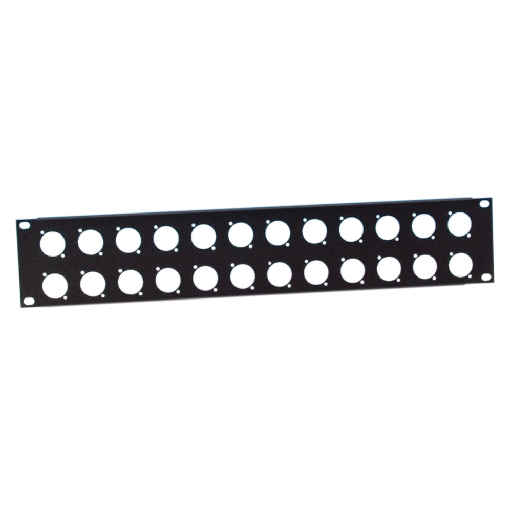 Adam Hall 872214 U-formet Rack Panel 2 Unit til 24 D-Type Chassis