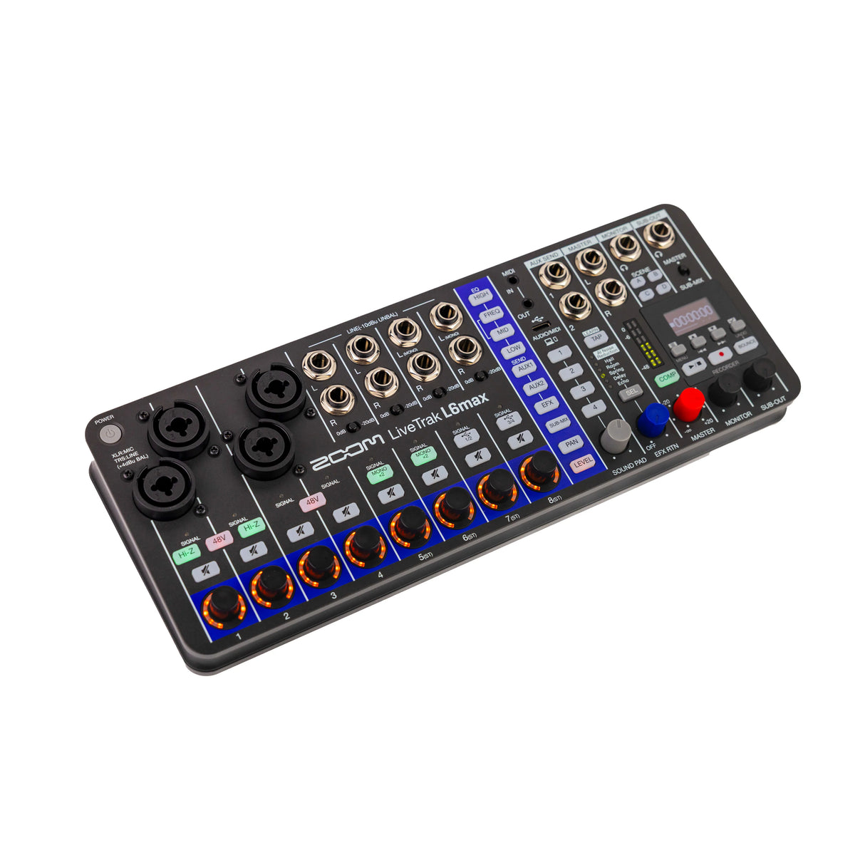 ZOOM LiveTrak L6max 12 kanals Mixer + Recorder