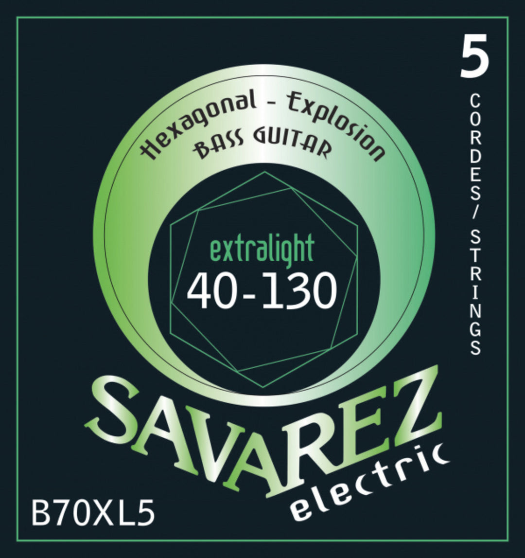 Savarez E-Bass Strings Hexagonal Explosion - 5-str. Ex-Light (B70XL5)