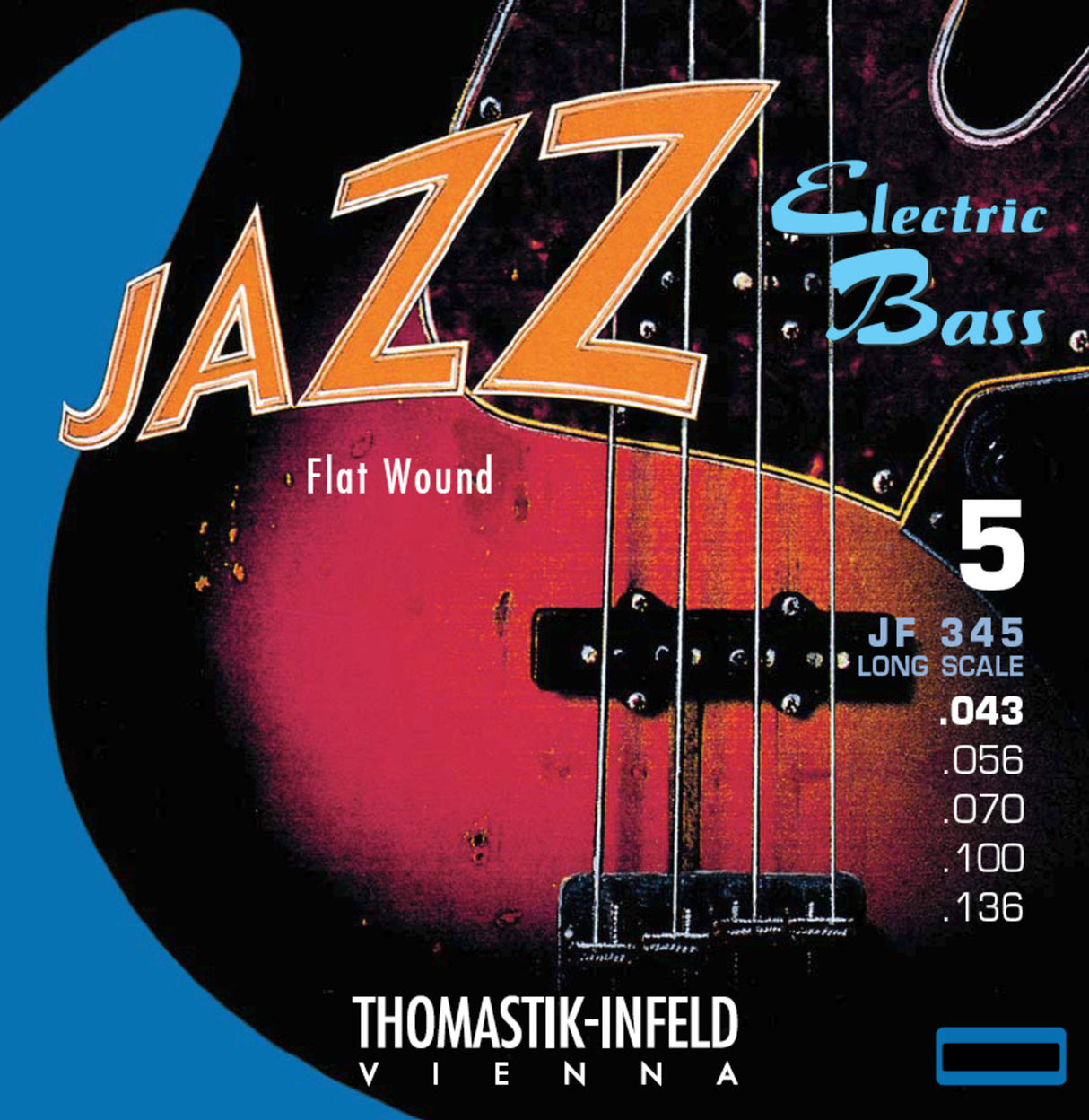 Thomastik-Infeld E-Bass Strings Jazz Bass Flat wound - Set 5-string long (JF345)