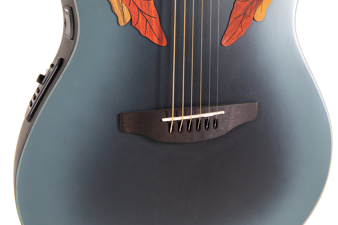 Ovation E-Acoustic Guitar Celebrity Elite Mid Cutaway - Reverse Blue Burst (CE44-RBB-G)