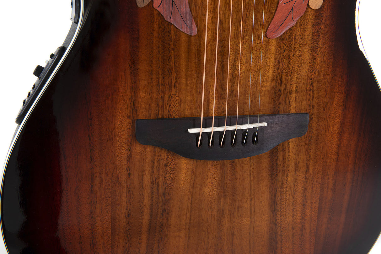 Ovation E-Acoustic Guitar Celebrity Elite Plus Super Shallow - Koa Burst (CE48P-KOAB-G)