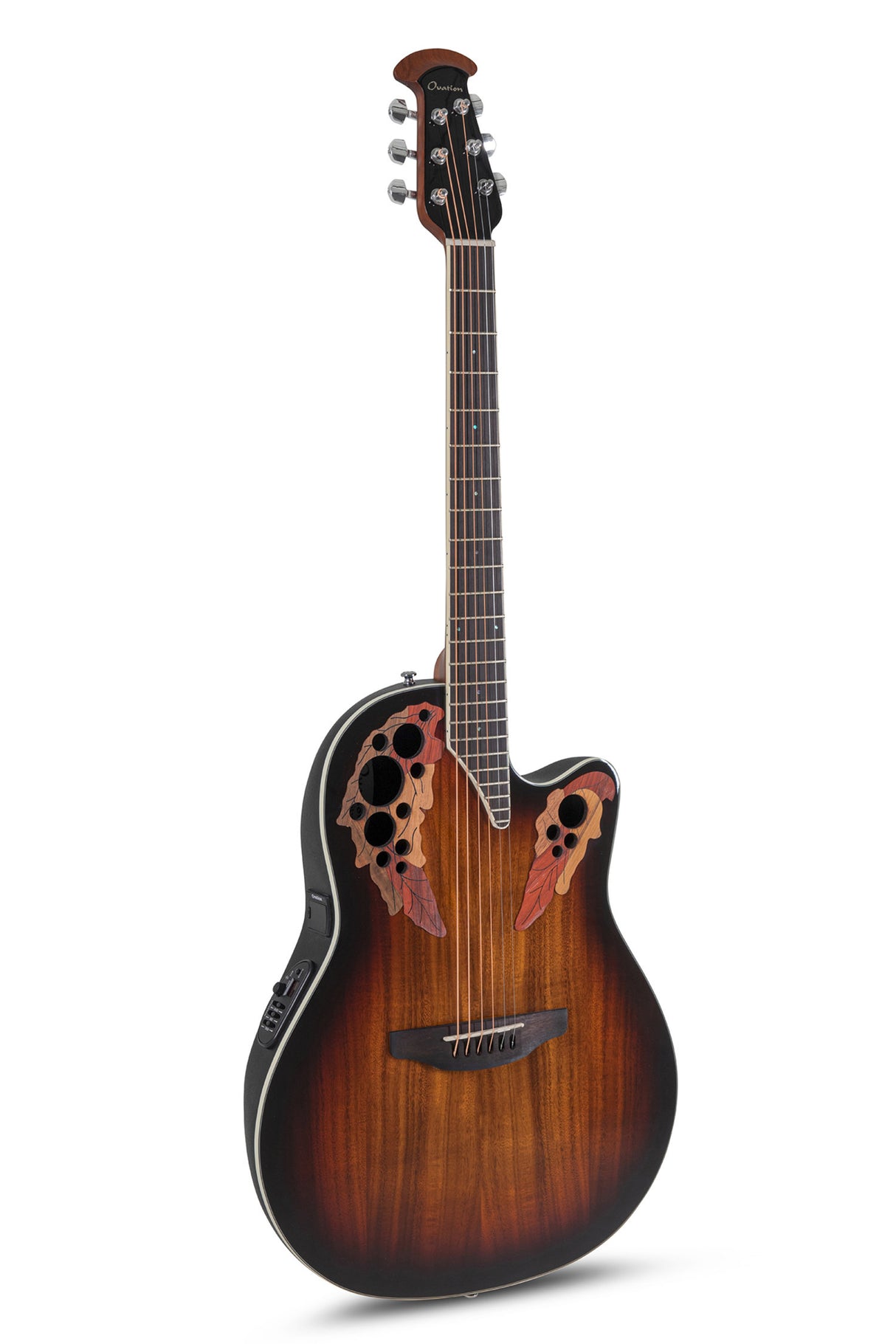 Ovation E-Acoustic Guitar Celebrity Elite Plus Super Shallow - Koa Burst (CE48P-KOAB-G)