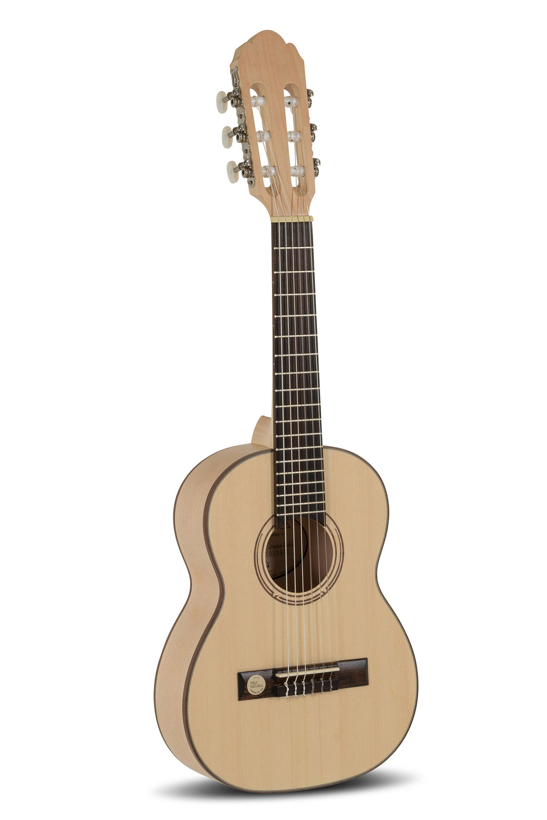 GEWA Classical guitar Pro Natura Silver Solid Spruce / Maple - 1/4 size