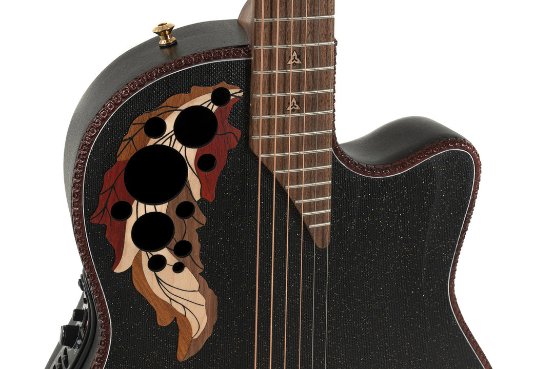 Adamas E-Acoustic Guitar 2087GT Deep Contour Cutaway - Black (2087GT-5-G)