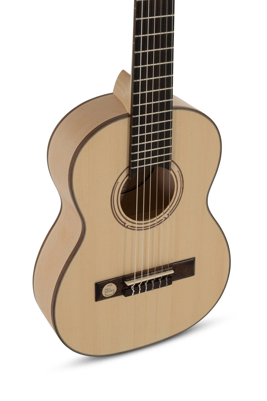 GEWA Classical guitar Pro Natura Silver Solid Spruce / Maple - 1/4 size