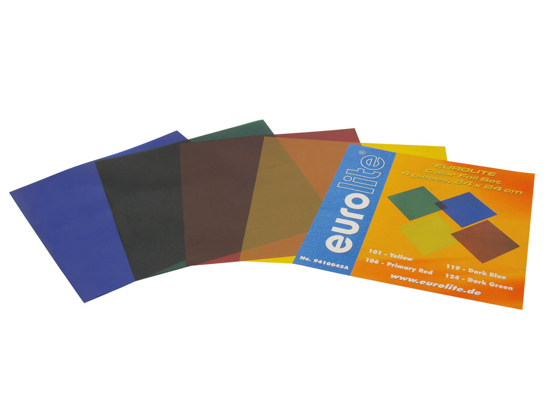EUROLITE Color Foil Set 24x24cm, four colors