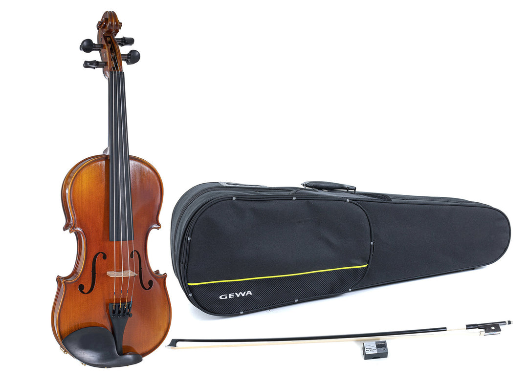 GEWA Violin Maestro 1 - 1/4 (Ready to play incl. shaped case, carbon bow and Larsen Aurora strings, transport-secured)
