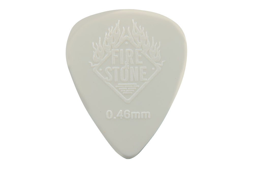 Fire & Stone Nylon plektre 0,46 mm, creme, 12 stk.