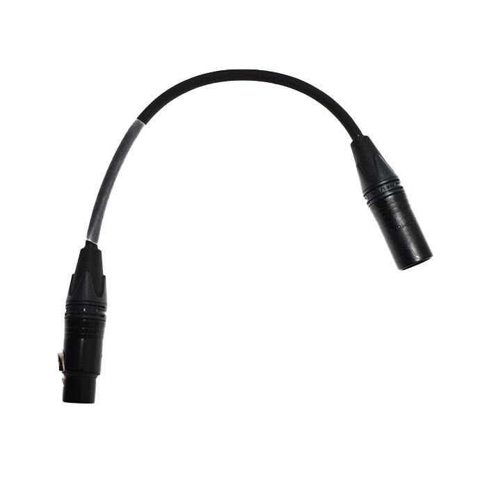 XLR Adapter med 5 Pol Han -> 3 Pol Hun, 30cm kabel