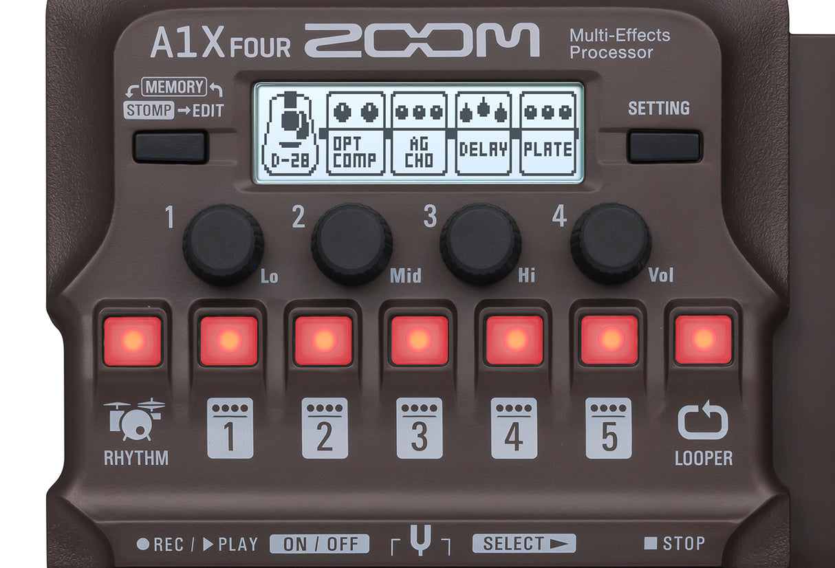 Zoom A1X Four Akustisk Effektpedal