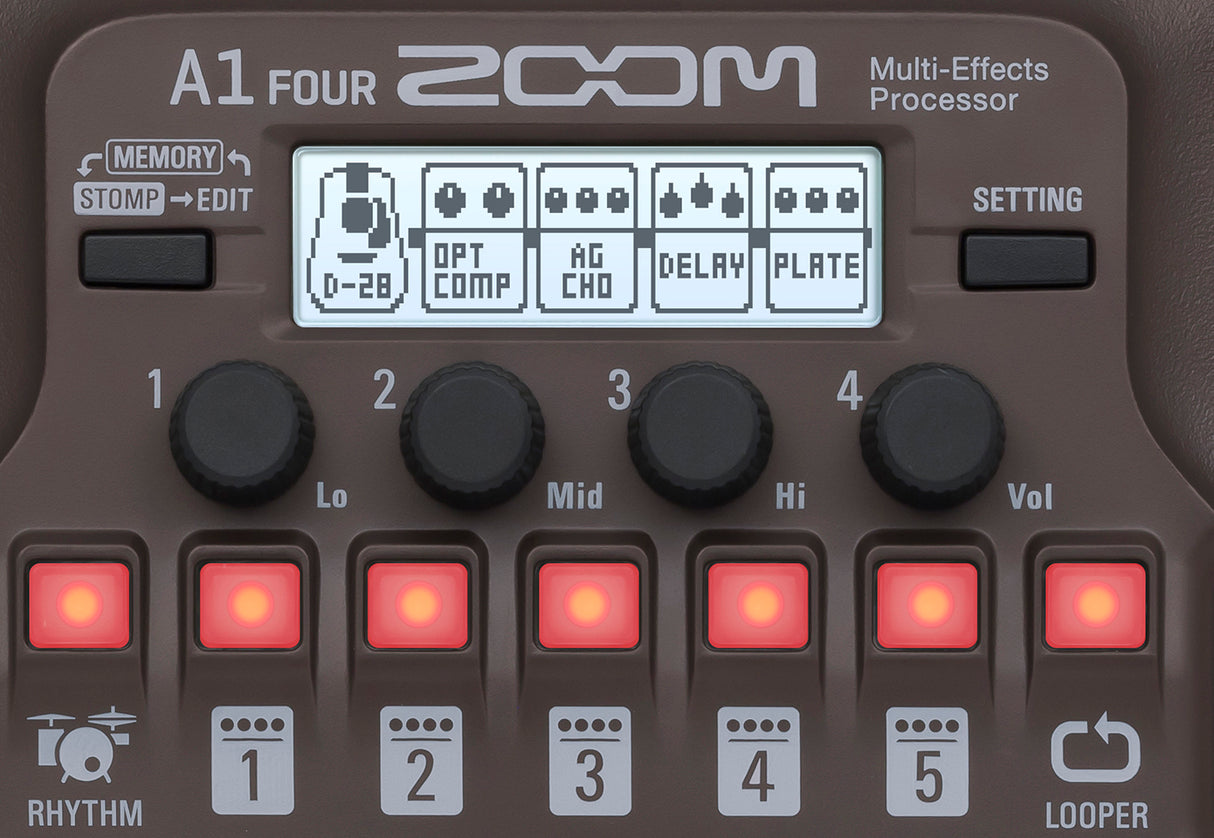 Zoom A1 Four Akustisk Effektpedal