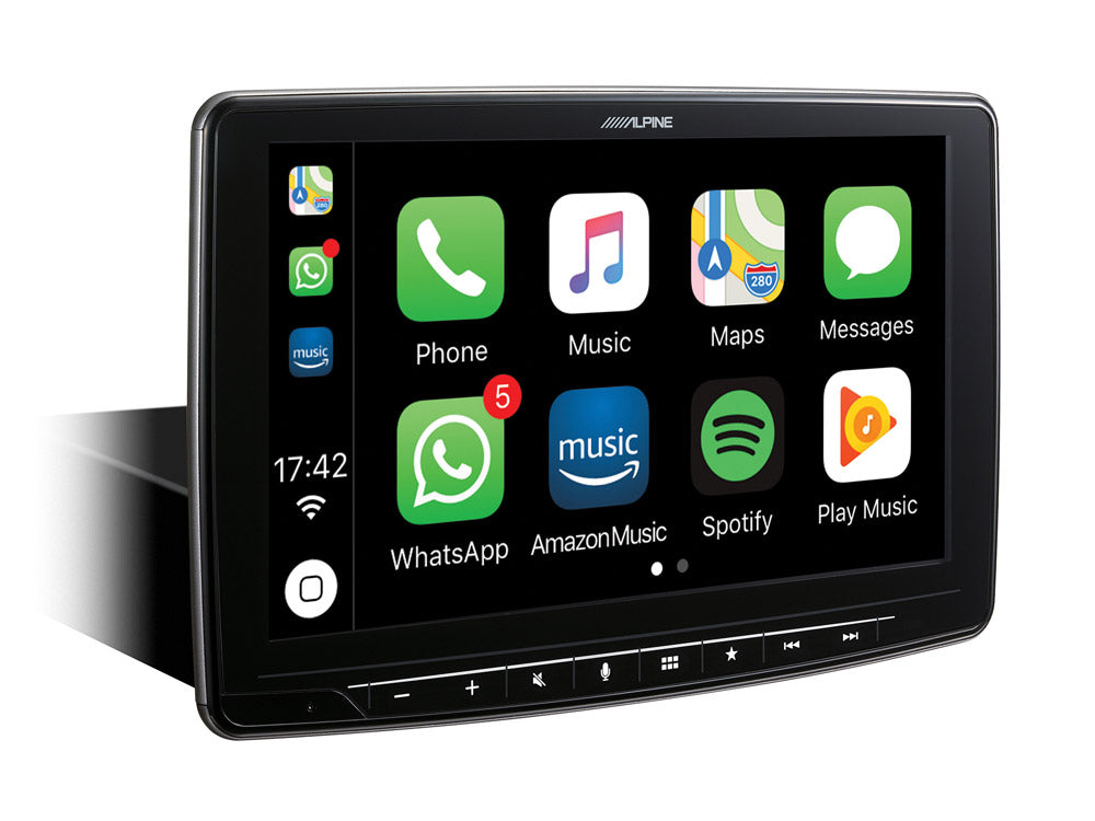 Apple Carplay, Android Auto i Fiat 500 Beige Interiør ( 2007-2015)