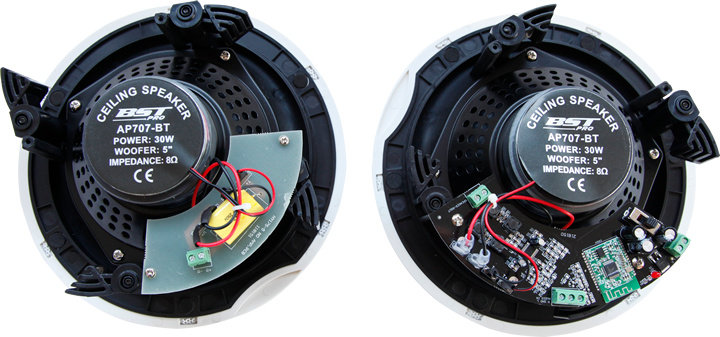 Indbygningshøjttaler-sæt m. Bluetooth