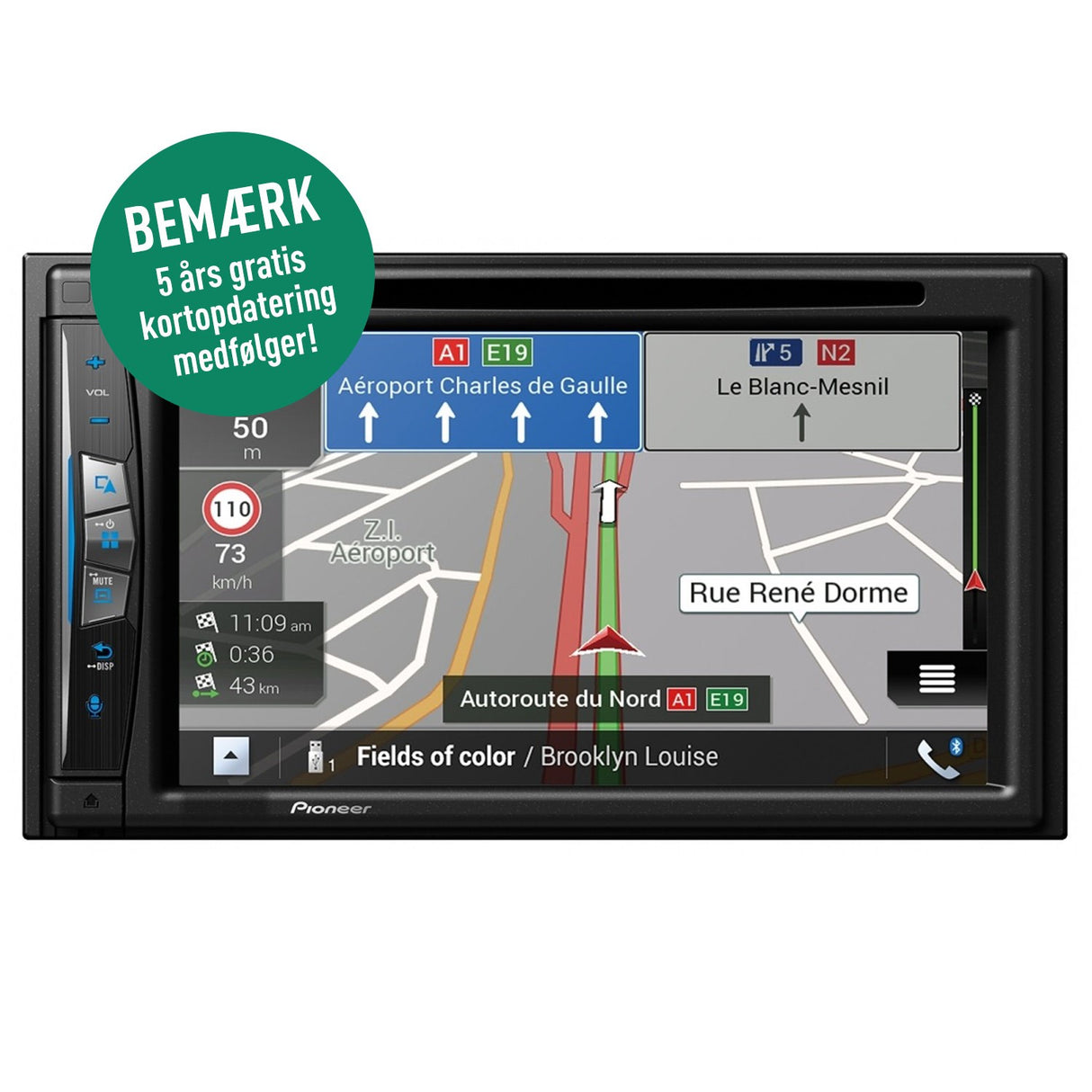 Pioneer AVIC-Z630BT GPS Navigation, Bluetooth og Trådløs Apple Carplay