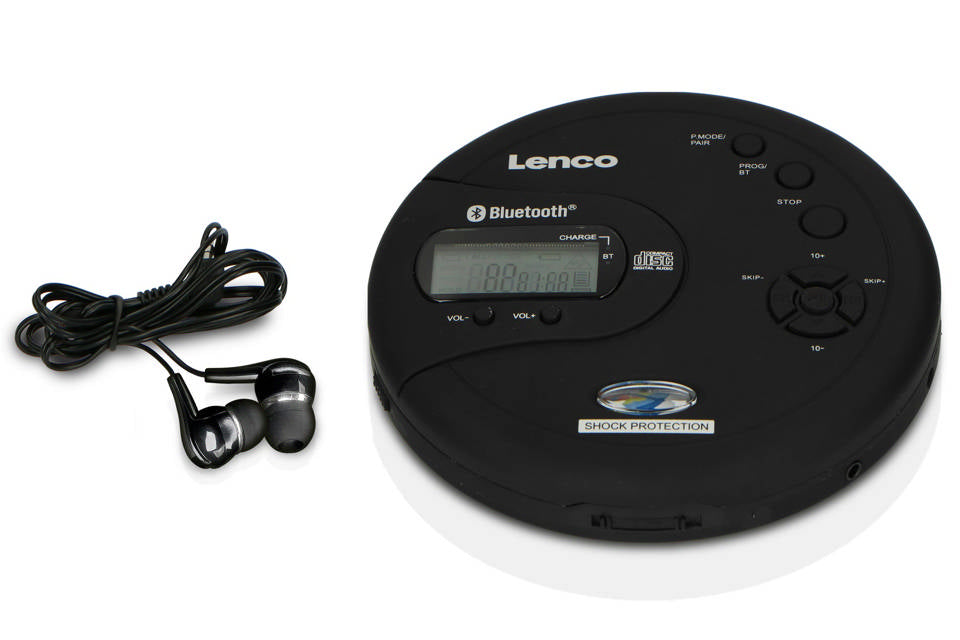 Lenco CD-300BK Bærbar CD Afspiller m. Bluetooth