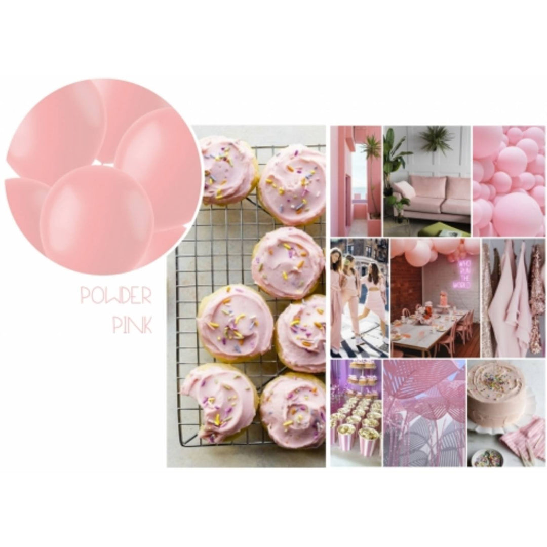 Balloner 50 stk. (Mat Pulver Pink, 33cm)