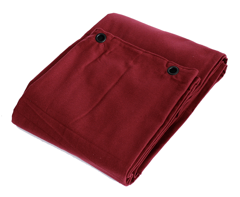 Molton Bagtæppe m. Øjer (Bordeaux)