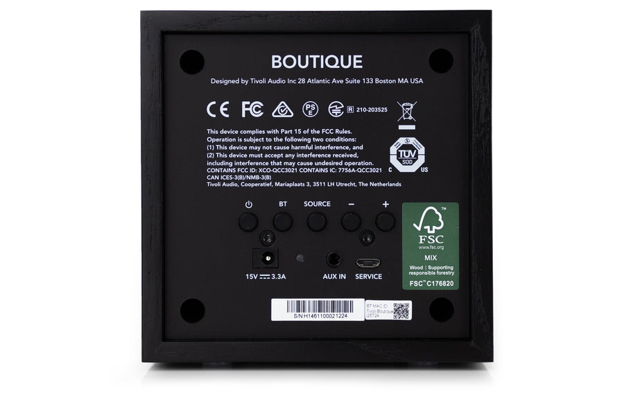 Tivoli Audio Boutigue Bluetooth højttaler, Sort