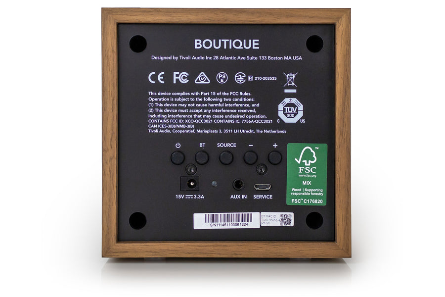 Tivoli Audio Boutigue Bluetooth højttaler, Valnød/Guld