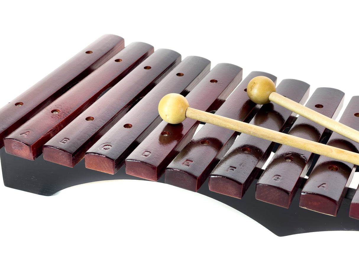 Xylofon med 15 klangstave, inkl. 2 køller