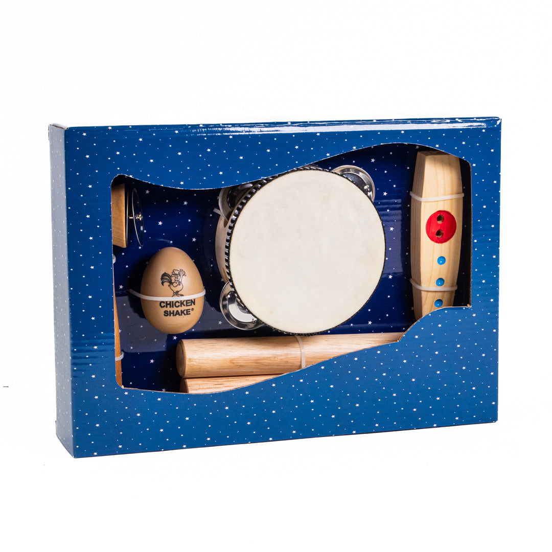 Børne Percussion Gaveboks m. 5 dele