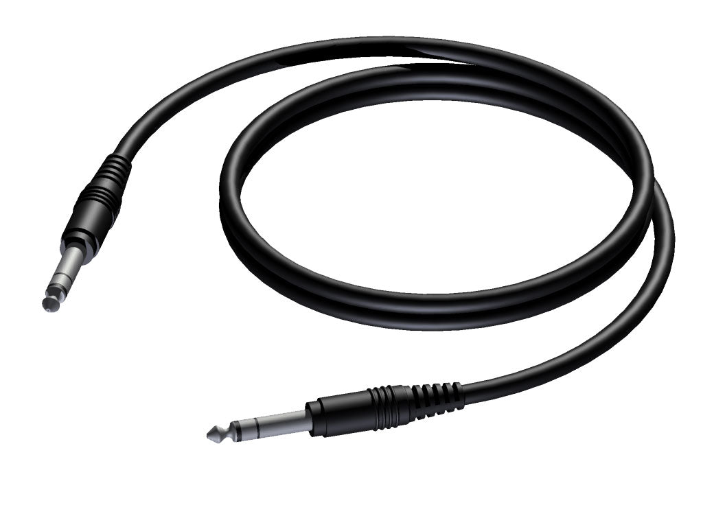 ProCab mikrofonkabel stereo jack > jack 3 m