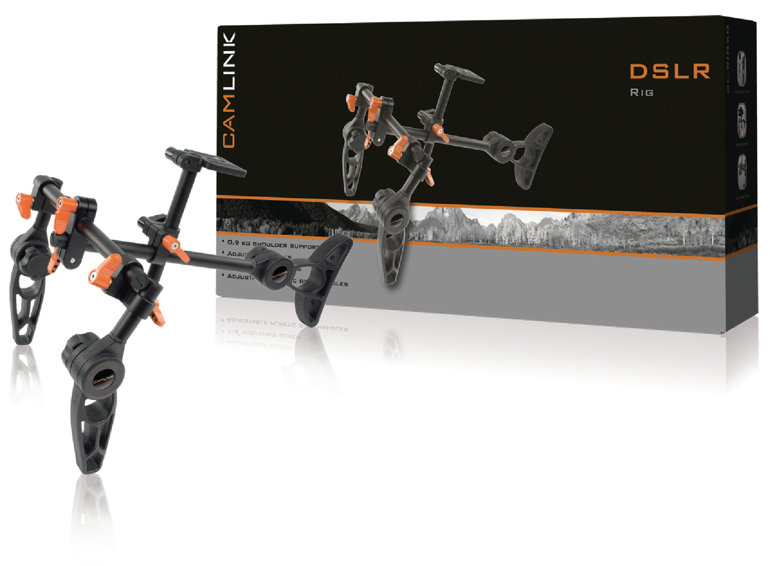 Kamera/Video Stativ (Sort/Orange, 0.9kg)