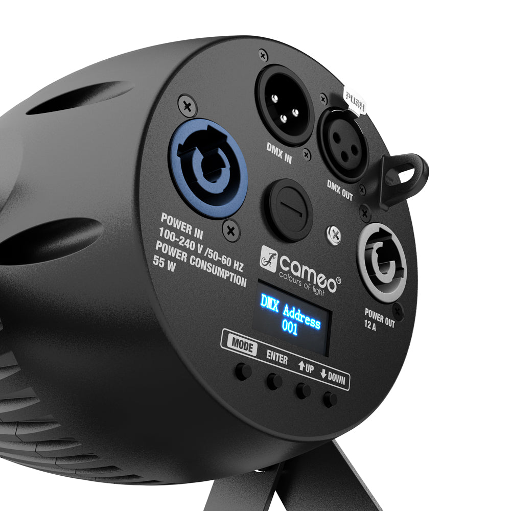 Cameo Q-SPOT 40 WW - Kompakt spot med 40 W WW-LED i sort finish