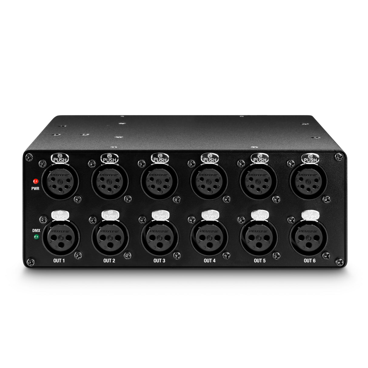 Cameo SB 6 T RDM - 6-udgangs DMX/RDM-splitter/booster med 3- og 5-polede stik