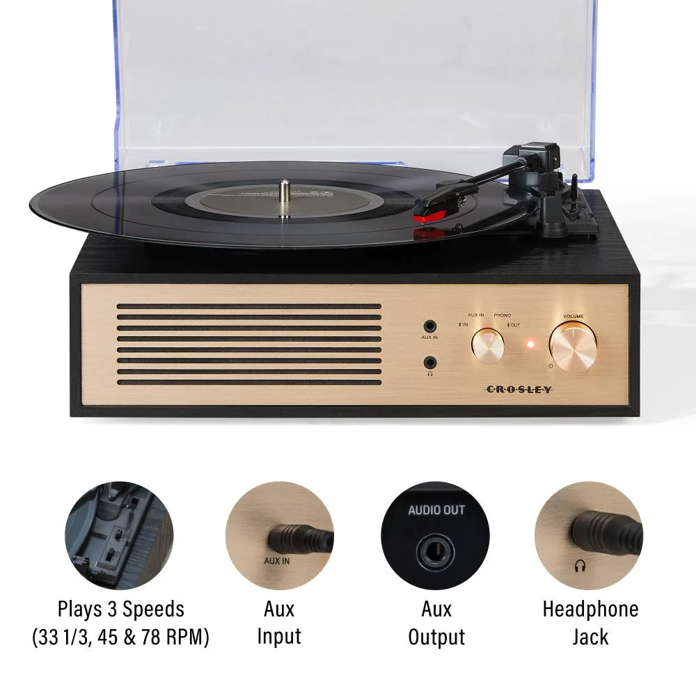 Crosley Miles Pladespiller, Sort