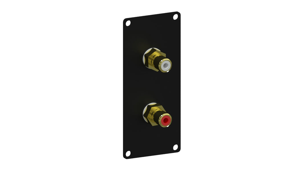 Caymon CASY131 1 plads, plade 2 x RCA gennemføring