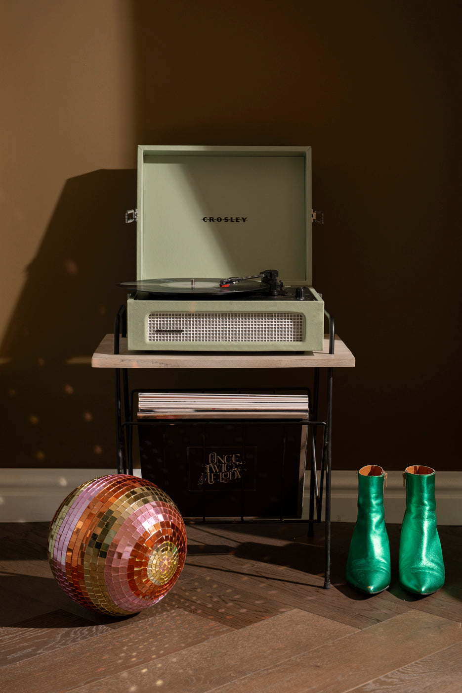 Crosley - Wiltshire Pladespiller Bord (Natural)