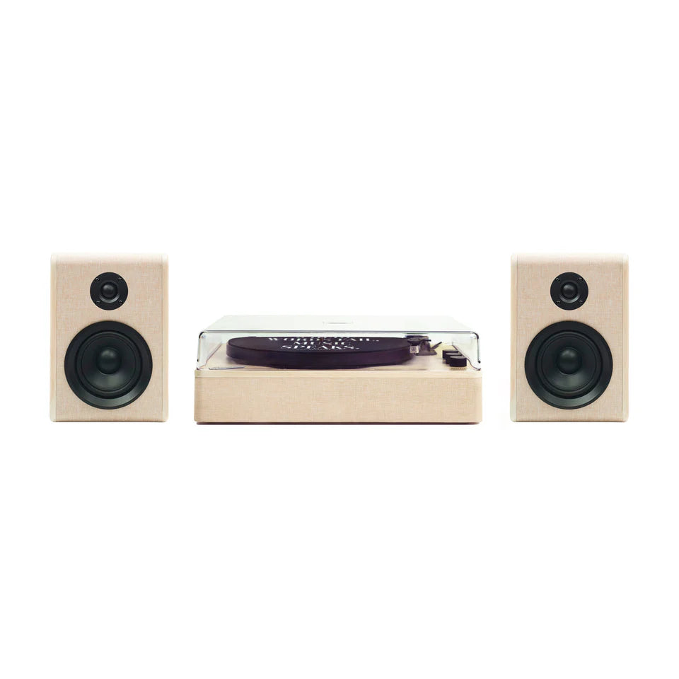 Crosley DEAN Turntable stereo system (Soft Sand)
