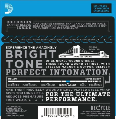 Daddario EXL120 Guitarstrenge (Super Light, 09-42)